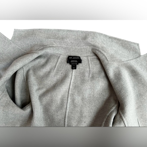 St John wool cashmere gray jacket - Picture 6 of 10